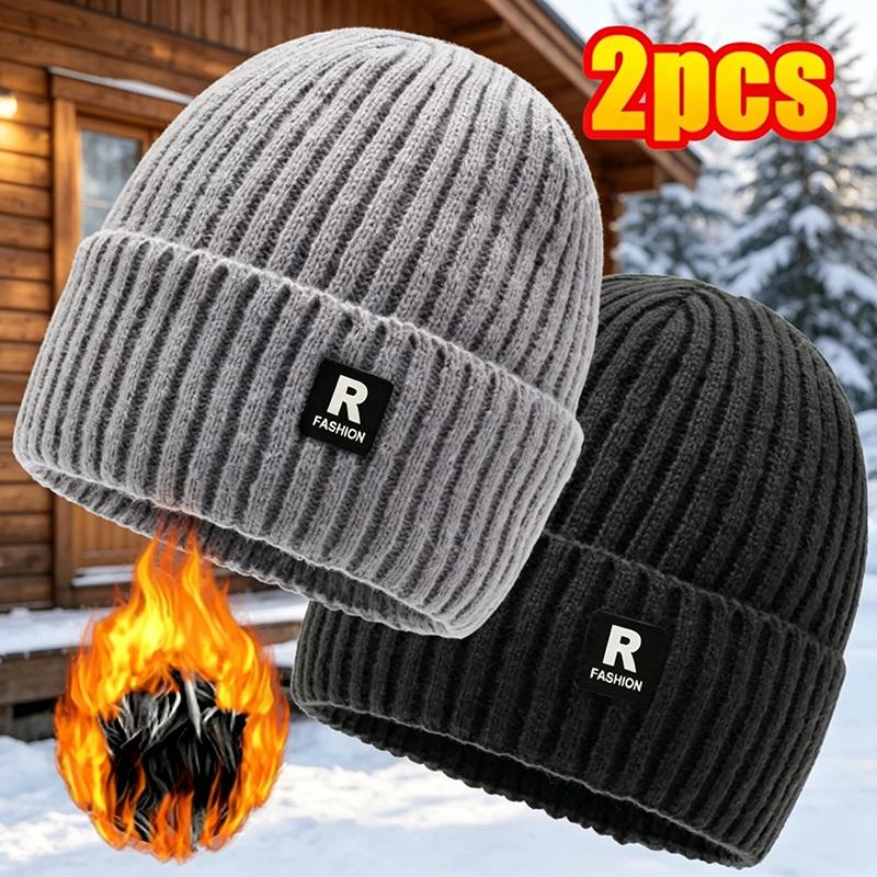 Soralise™ Gorros CozyFit de Forro Polar — Paquete de 2