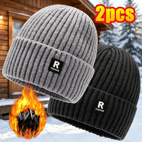 Soralise™ Gorros CozyFit de Forro Polar — Paquete de 2