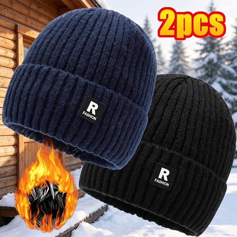 Soralise™ Gorros CozyFit de Forro Polar — Paquete de 2