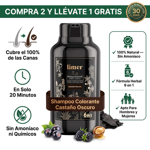 Soralise™ Shampoo Colorante 6 en 1