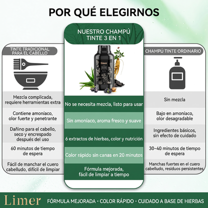 Soralise™ Shampoo Colorante 6 en 1